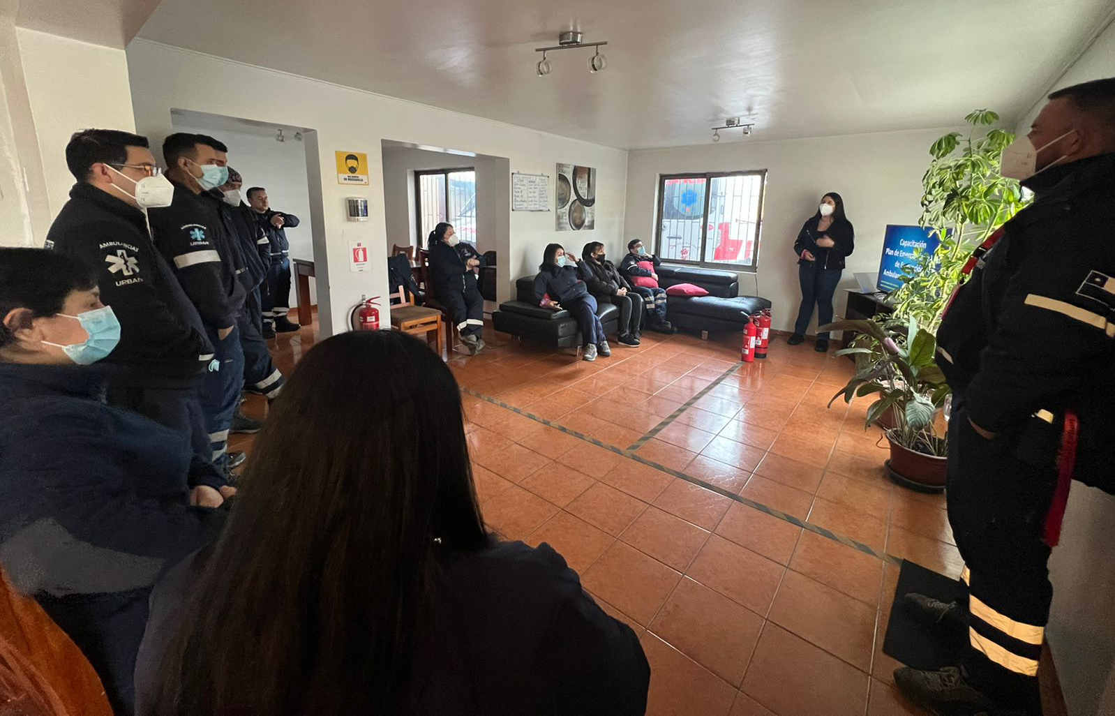 Nueva capacitación frente a emergencias internas recibió personal de Ambulancias Urban
